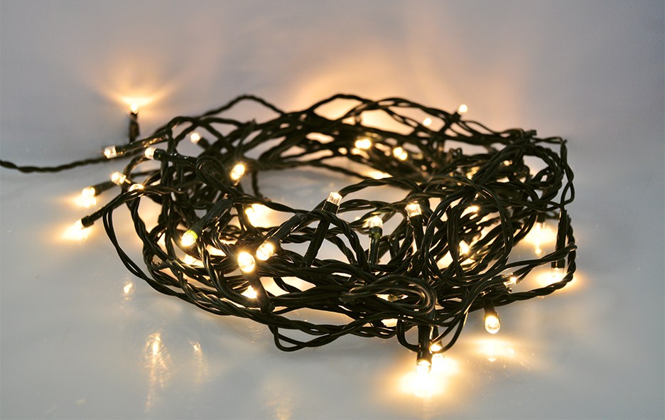 Solight LED venkovní vánoční řetěz, 400 LED, 20m, teplá bílá 1V07-WW