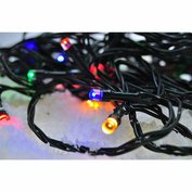 LED vánoční řetěz 200 LED, 20m, přívod 5m,  multicolor, 8 funkcí, časovač, IP44, SOLIGHT