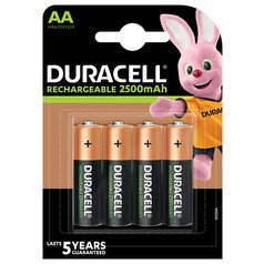 Baterie AA/HR6 2500mAh DURACELL Rechargeable, 4 ks (blistr)