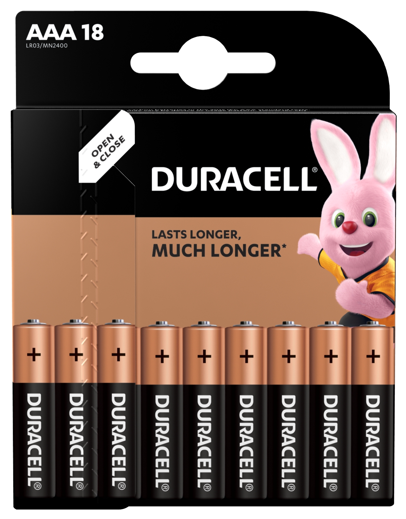 Baterie Duracell AAA LR03 18 ks (blistr), 5000394107557