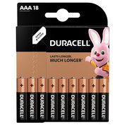 Baterie AAA/LR03 DURACELL BASIC, 18 ks (blistr)