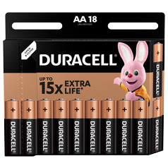 Baterie AA/LR6 DURACELL Basic, 18 ks (blistr)