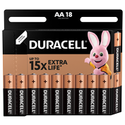 Baterie AA/LR6 DURACELL Basic, 18 ks (blistr)