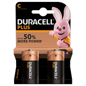 Baterie LR14/C DURACELL Plus, 2 ks (blistr)