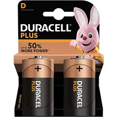 Baterie LR20/D DURACELL Plus, 2 ks (blistr)