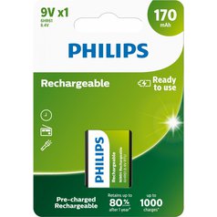 Baterie 9V 170mAh Philips MultiLife, 1 ks (blistr)