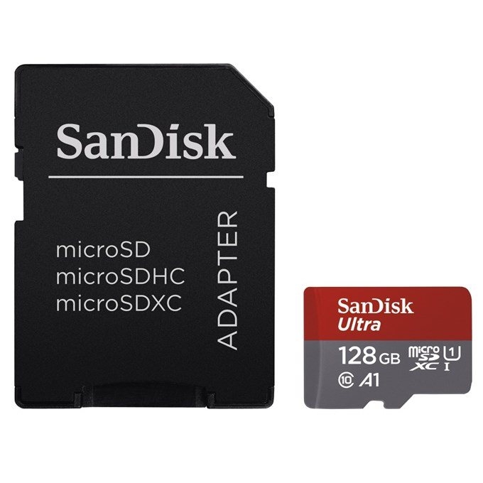SanDisk Ultra microSDXC 128 GB, Class 10, UHS-I, (SDSQUAR-128G-GN6MA)