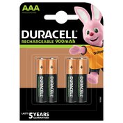 Baterie AAA/HR03  900mAh Duracell Rechargeable 4 ks (blistr)