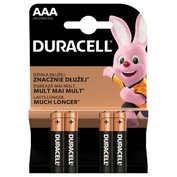 Baterie AAA/LR03 DURACELL BASIC, 4 ks (blistr)