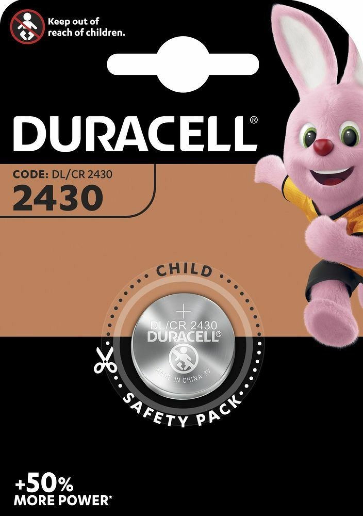 Baterie Duracell CR2430 1 ks (blistr) Baterie Duracell CR2430 1 ks