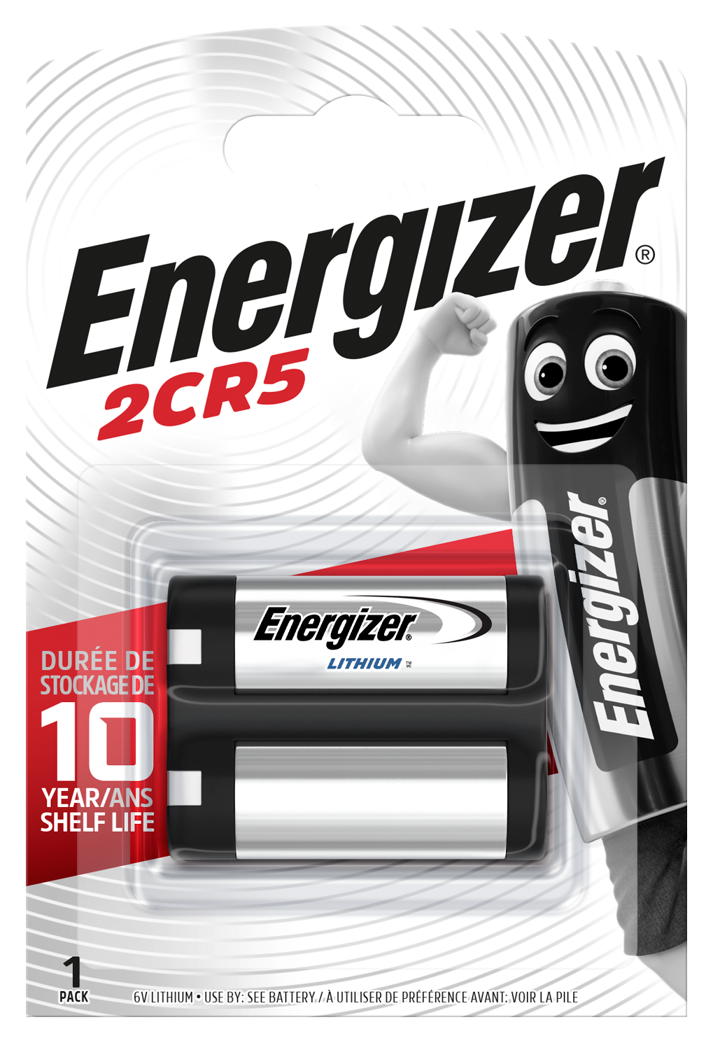 Baterie 2CR5 ENERGIZER, 1 ks lithiová baterie 6V