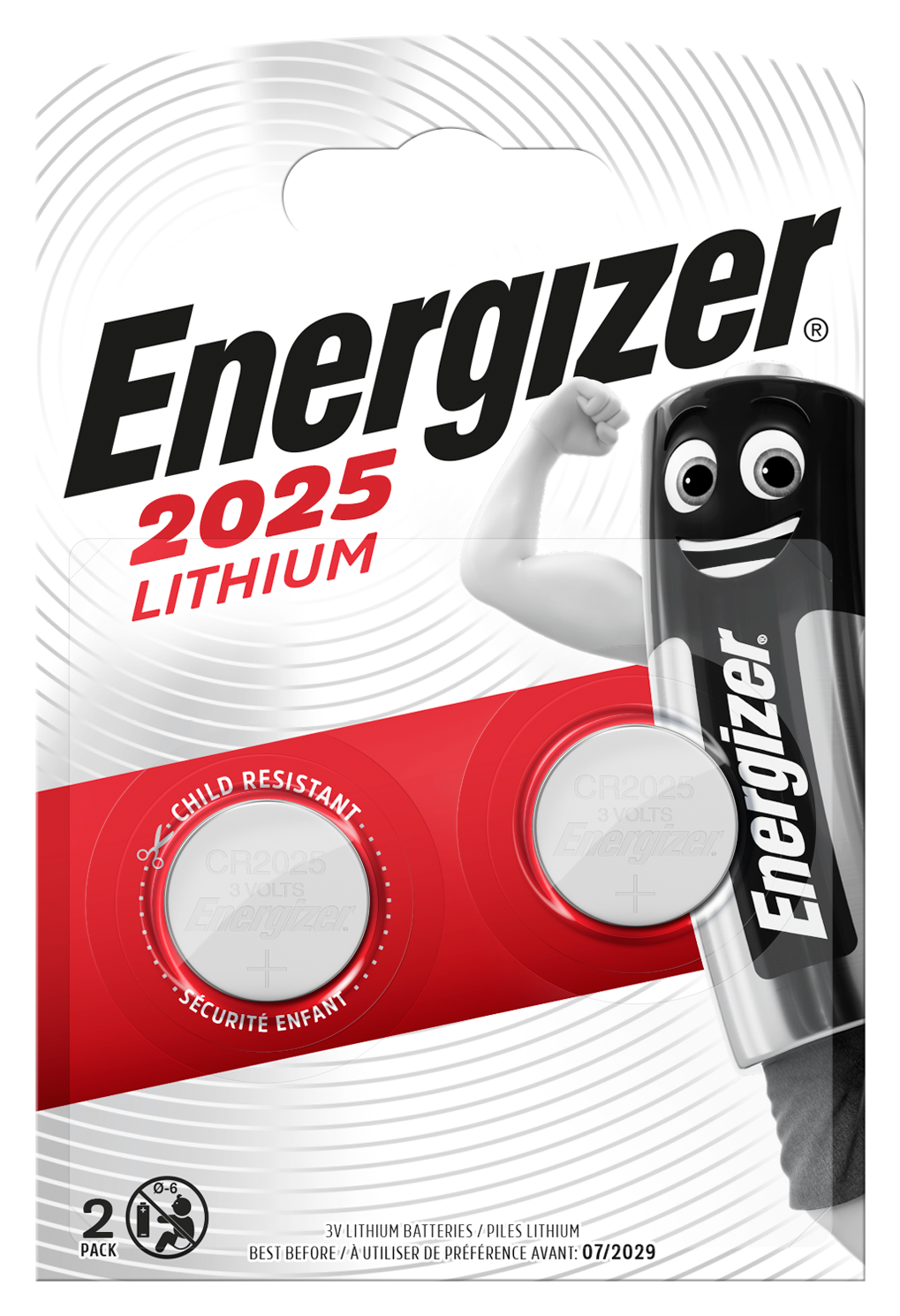Baterie Energizer CR2025 2 ks (blistr)