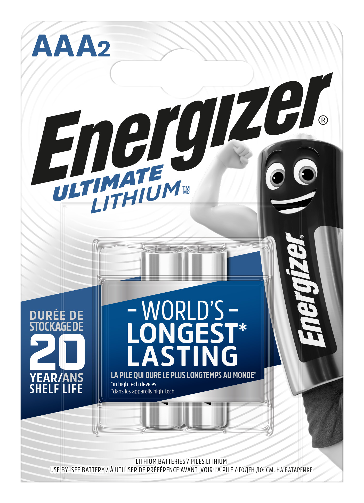 Baterie AAA/FR03 ENERGIZER Ultimate LITHIUM L92, 2 ks (blistr)