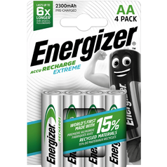 Baterie AA/HR6 2300mAh ENERGIZER EXTREME, 4 ks (blistr)