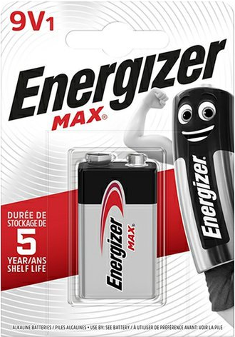 Energizer MAX 9V 1ks E301531800 Energizer MAX 9V 1ks E301531800, alkalická