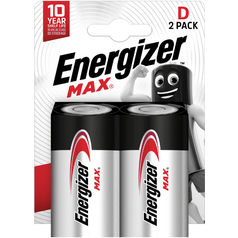 Baterie LR20/D ENERGIZER MAX, 2 ks (blistr)