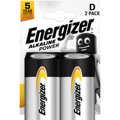 Baterie LR20/D ENERGIZER Alkaline Power, 2 ks (blistr)