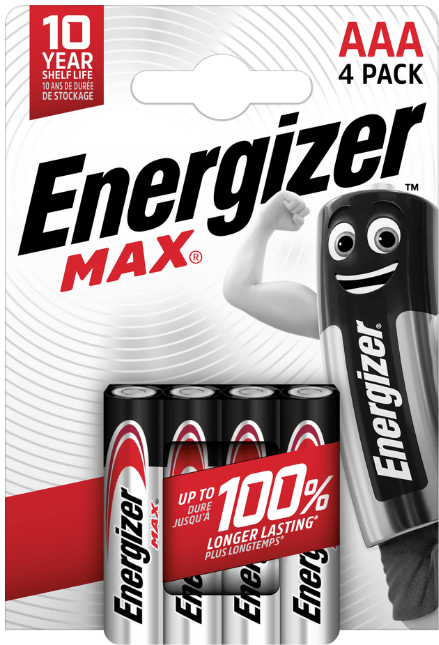 Baterie Energizer MAX+ PowerSeal AAA (blistr 4ks)