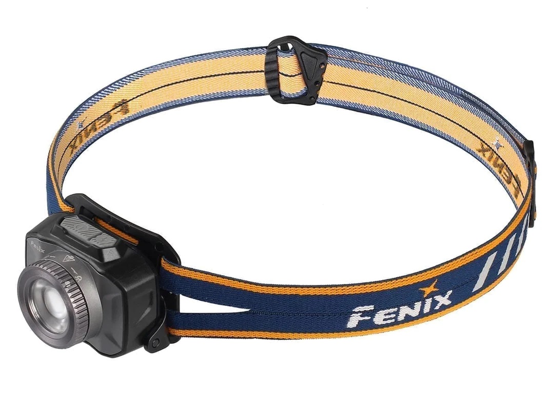Fenix HL40R šedá barva, kvalitní nabíjecí čelovka, zoom