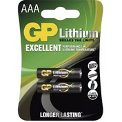 Baterie AAA/FR03 GP Lithium, 2 ks (blistr)