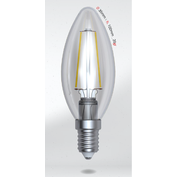 LED žárovka   4W (35W) E14 SKYLIGHTING, svíčka, čirá, neutrální bílá