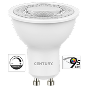 LED žárovka   6W (50W), GU10, reálné podání barev, CENTURY, stmívatelná, teplá bílá
