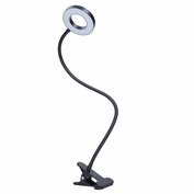 LED stolní lampička, 8W, klip, nastavitelná teplota světla, USB, stmívatelná, Solight