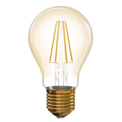 LED žárovka   4,3W (35W) E27, EMOS,  filament, teplá bílá