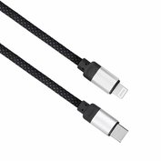 Magnetický USB kabel 1m, USB-C konektor - Lightning konektor, Solight