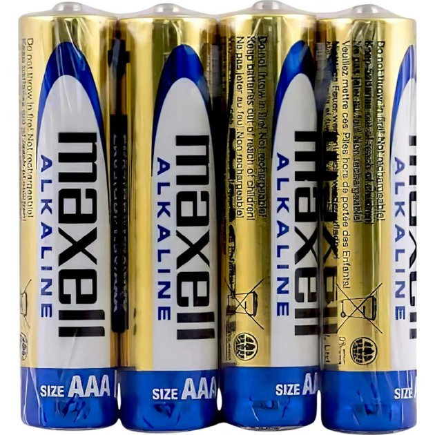 Maxell-baterie-alkalicka-mikrotuzkova-AAA-LR06-4-ks-shrink