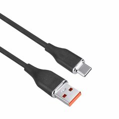 Silikonový USB kabel 2m, USB 2.0 A konektor - USB-C 3.1 konektor,Solight