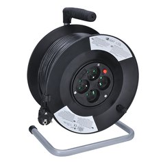 Prodlužovací kabel na bubnu 50m, 4 zásuvky, průřez 3x1,5mm2, SOLIGHT