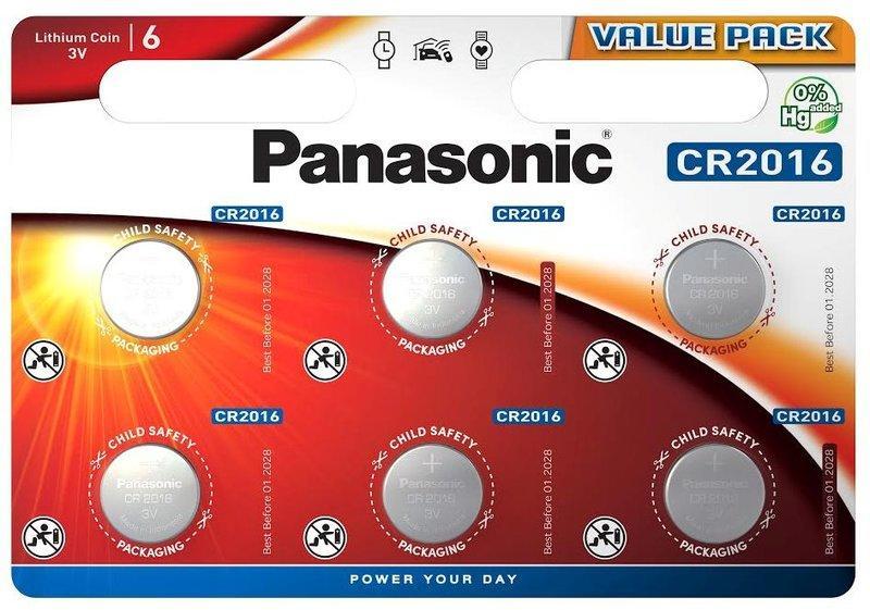 Panasonic CR2016 Li 6 ks