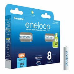 Baterie AAA/HR03  800mAh Panasonic ENELOOP,  8 ks (blistr)