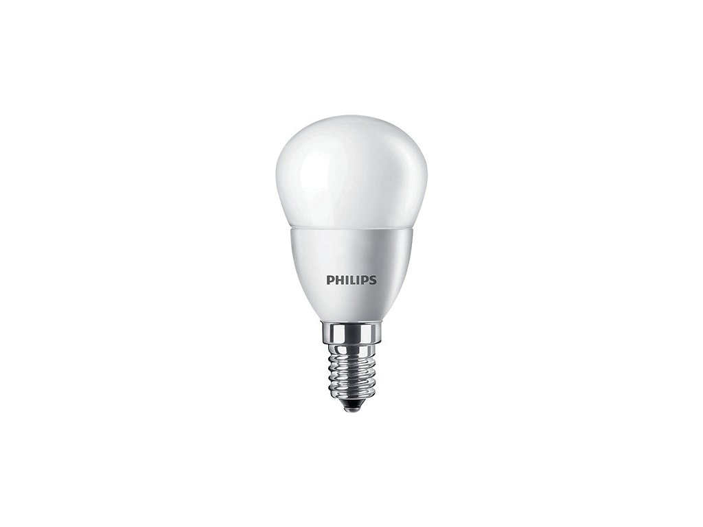 LED žárovka 5,5W (40W) E14, mini globe, PHILIPS, teplá bílá