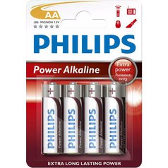 Baterie AA/LR6 PHILIPS Power Life, 4 ks (blistr)