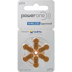 PowerOne-P312-baterie-do-sluchadel-6-ks-wireless-approved