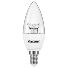 LED žárovka   5,4W (40W) E14 ENERGIZER, svíčka, čirá, teplá bílá