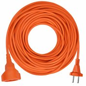 Prodlužovací kabel 1 zásuvka 20m, 2 x 1,5mm2, oranžová, SOLIGHT