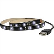 LED pásek 1m pro TV, 100cm, USB, vypínač, studená bílá, Solight