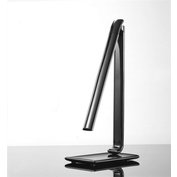 LED stolní lampička, 12W, volitelná barva světla, USB zdířka, stmívatelná, černý lesk, Solight