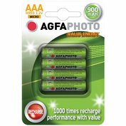 Baterie AAA/HR03  900mAh AgfaPhoto, 4 ks (blistr)