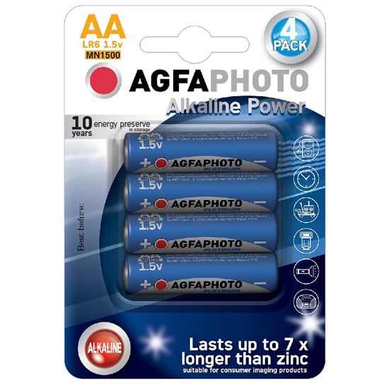 Baterie AA/LR6 AGFAPHOTO, 4 ks (blistr), AP-LR06-4B