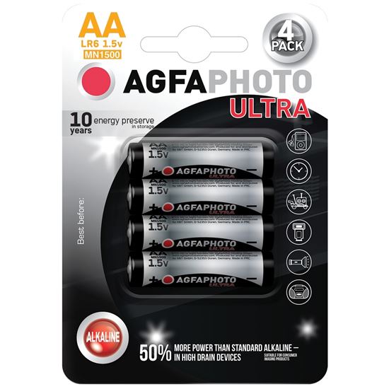 Baterie AA/LR6 AGFAPHOTO ULTRA, 4 ks (blistr)