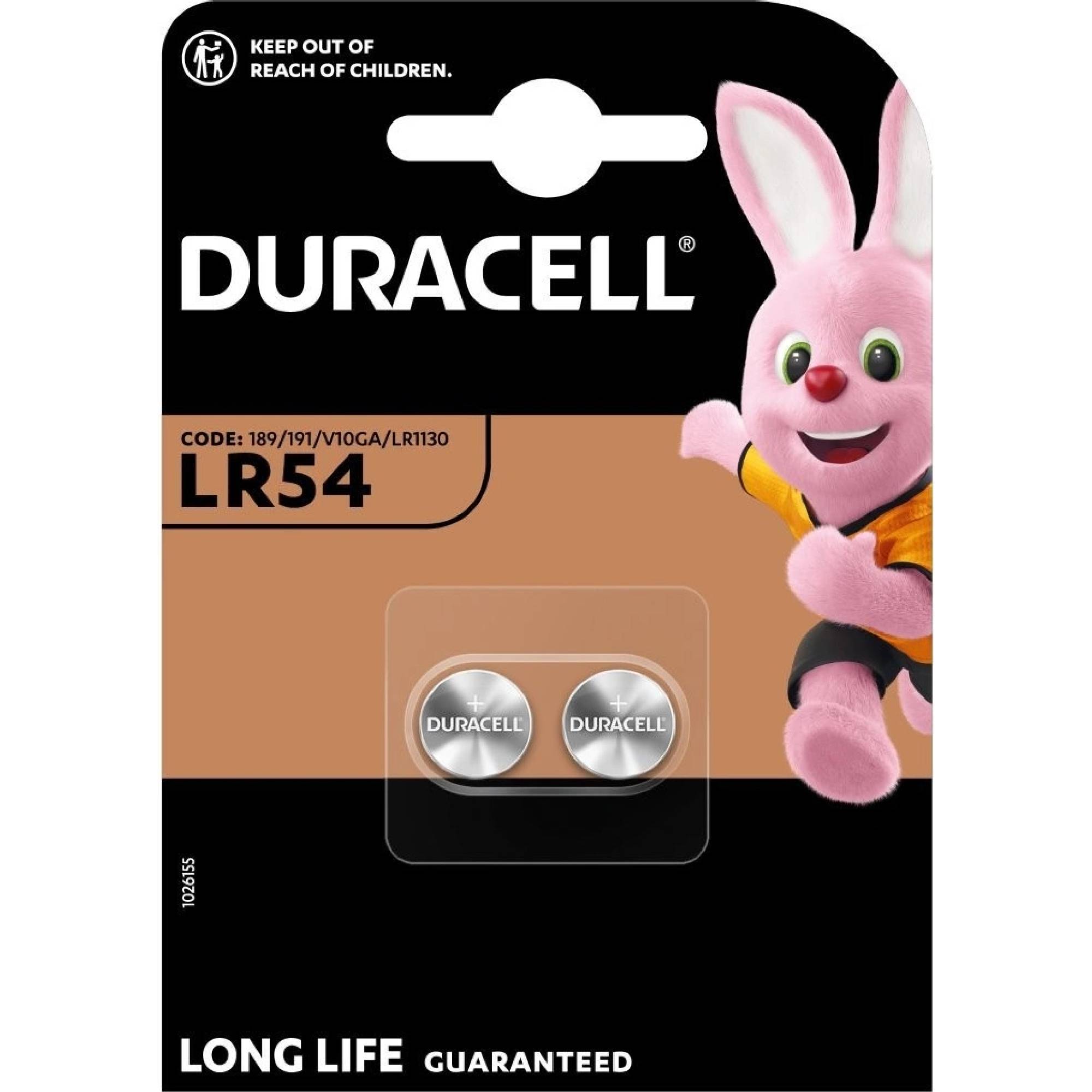 DURACELL knoflíkový článek 1.5V, LR54