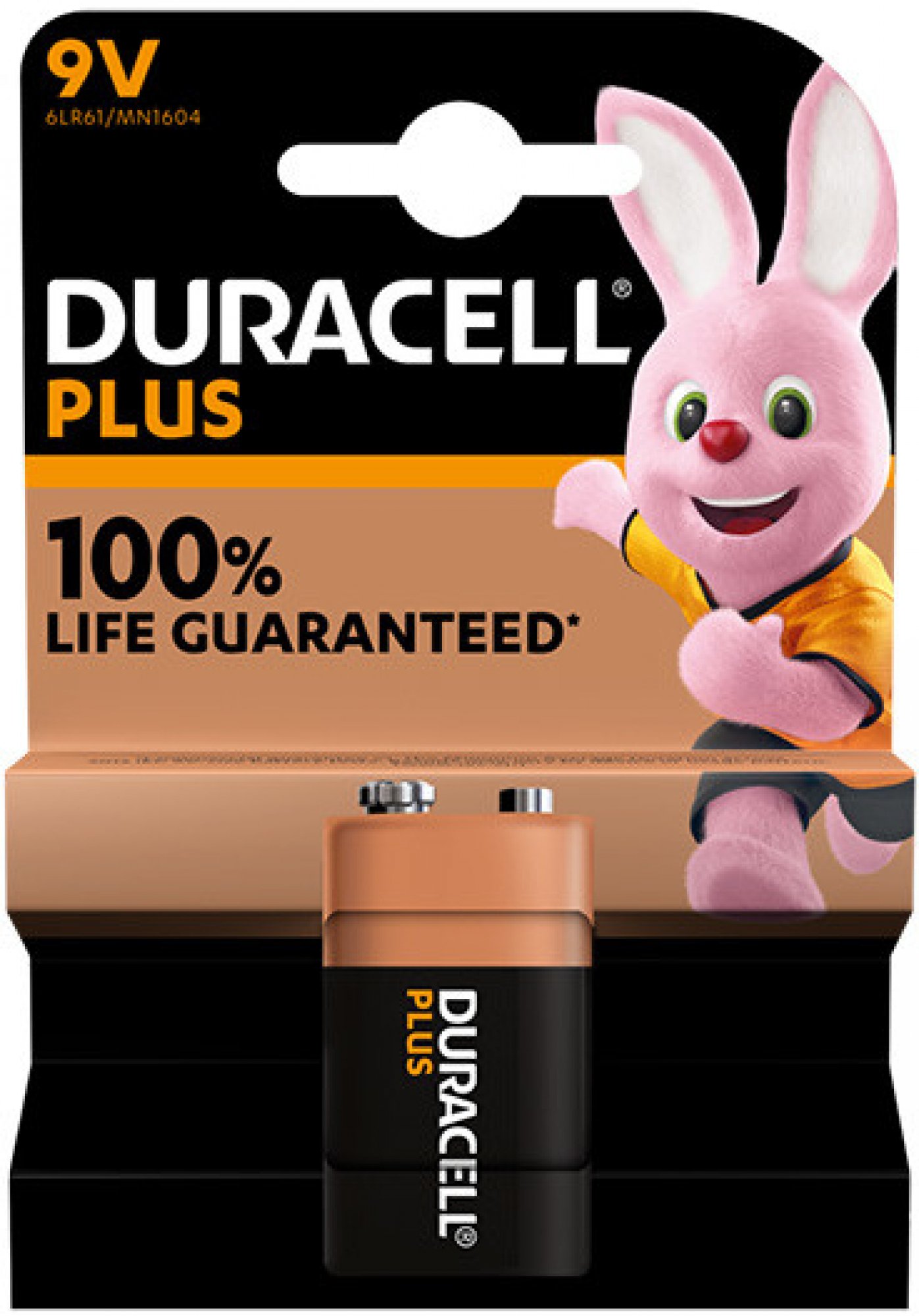 Baterie Duracell PLUS POWER 9V 1ks (blistr) Alkalická baterie Duracell Plus 9V