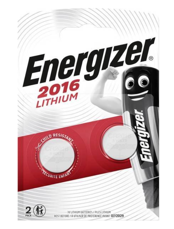 Baterie Energizer CR2016 2 ks (blistr)