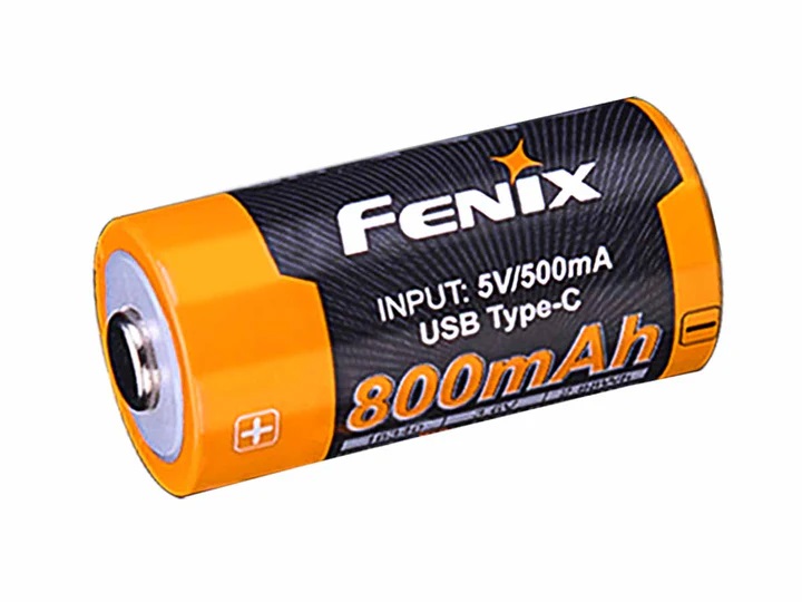 Nabíjecí USB-C baterie Fenix RCR123A 800 mAh