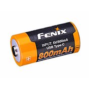 Nabíjecí USB-C baterie 16340 / RCR123A 800 mAh (Li-Ion), Fenix