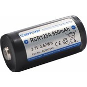 Nabíjecí baterie 16340 / RCR123A 950 mAh (Li-Ion), Keeppower